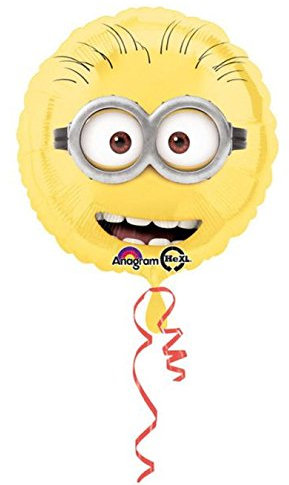 Minions Fiesta Láminas Balón, 43 cm (Anagram 2995201) , color/modelo surtido