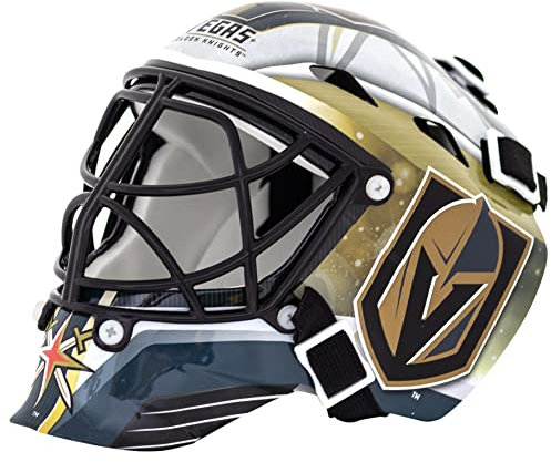 Franklin Sports Eishockey-Sammelartikel Torwart-Helm Mini, Design: Logo Einer NHL-Mannschaft, Unisex, 7784F35, Schwarz, Einheitsgröße