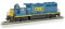 Bachmann Treni EMD GP40 Dcc Ready Locomotiva Diesel CSX #4409 (Dark Future) - Scala HO, prototipica Blu