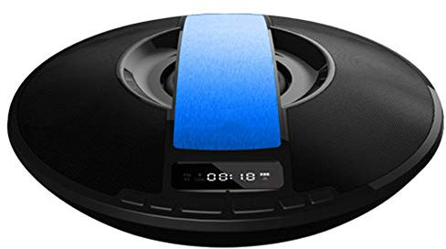 WYGC Speakers Speaker Bluetooth Portatile All'aperto Super Bass Circondare Subwoofer Stereo Sveglia con Display a LED per iOS, Android e Smartphone (Colore : Blu)