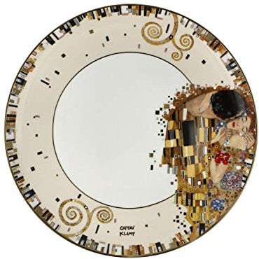 Goebel Künstlerteller zum Sammeln Der Kuss von Gustav Klimt aus Fine Bone China, 23x2 cm, 67-013-02-1