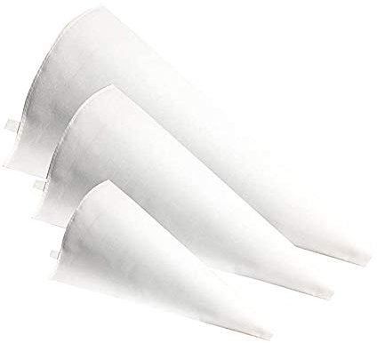 A 3 Different Sizes Piping Bags for Decorating, Piping Bags for Cake Decorating, Professional Reusable Cloth Piping Bag Set, for Cake Dessert Decoration, Cookies and Desserts