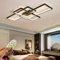 ANZHUANG Deckenlampe LED Deckenleuchte Wohnzimmer, deckenlampe mit Fernbedienung Dimmbar Modern Design Deckenbeleuchtung LED Küchenlampe für Esszimmer Wohnzimmer schlafzimmerlampe (90CM/80W,schwarz)