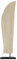 LZQpearl Housse De Parasol Imperméable, Housse De Parapluie en Porte-à-Faux Extra-Large en Tissu Oxford Résistant Aux Déchirures, Imperméable, Coupe-Vent, Anti-UV (Beige,265 * 40 * 70 * 50CM)
