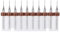 Fydun Juego de Mini Brocas de 0,5 mm, 10 piezas de acero de tungsteno Herramientas de tornillo de mano para cuero, madera, joyas, aluminio, aleación