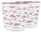 Tymar Pot de Fleurs, Pot de Plantes en Plastique, Lot de 2, Forme Ronde (ø 19cm, Rose poudré)