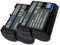 2 x Dot.Foto EN-EL15, EN-EL15b, EN-EL15c Premium Hohe Kapazität 7.0v / 2500mAh Akku für Nikon D610, D750, D810, D800, D850, D880, D7100, D7200, D7000, D7500, Z6 II/III, Z7, Z8, Zf