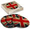 4 x Eco Boxed Cork Coasters - Vintage Union Jack Flag Distressed Drink Cup Mug Glass Table Mat #8887