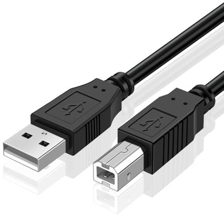TNP USB A to USB B Audio MIDI Cable Male to Male - MIDI to USB Cable 2.0 Type for Computer, Laptop, MIDI Piano Keyboard, Projector, Printers, and Equipment with USB MIDI Cable Interface (5 Meters)