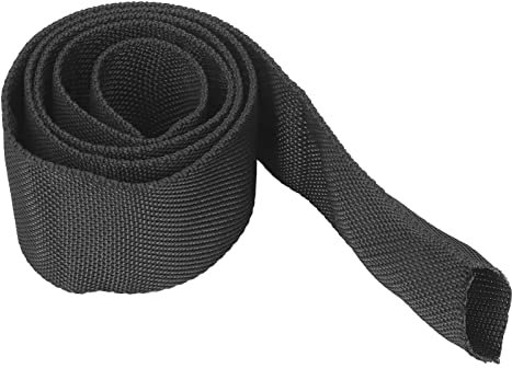 Winch Rope Protector, Polyester Protective Sleeve Universal for 5cm/1.97in Width Cable Line Hose Sheath Cover Welding Hydraulic Stick Cables Hoses (2M)