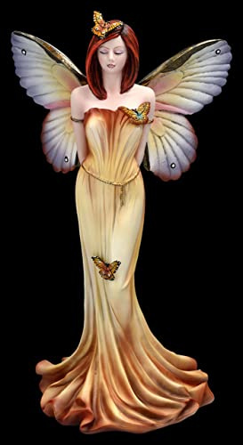 Zauberhafte Elfen Figur mit Schmetterlingen Butterfly Love | Fee Fairy Statue