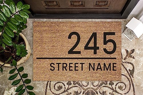 Active Window Films Custom Doormat Personalised Door Mat - Customised door Rug - Housewarming Gift - New Home Gift - House Gift - Unique Friend Present (D2)