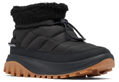 Columbia Snowtrot Shorty, Stivali da neve Donna, Black/Sea Salt , 41 EU