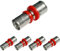 Suinga Confezione da 5 manicotti ridotti multistrato 20-16 mm per tubo multistrato 20 mm, collegamento multistrato per uso con macchina piegatrice, grigio