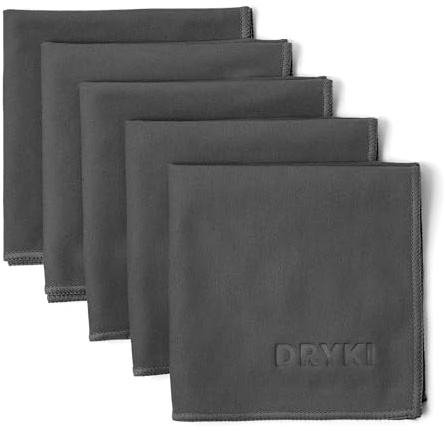 DRYKI Sweat Absorbing Tissues - The Original Quick Dry Microfiber Sweatcloths and Towels for Face, Hands and Body - Perfect for Gym, Sports and Work