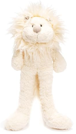 Himmelgrün® Kräuter Kuscheltiere (Leonard der Löwe) mit Bio Hirseschalen und duftender Kinder Kräutermischung, 2- teilig aus 100% Baumwolle mit Zipp. Plastikfrei und naturbelassen (Löwe - Leonard)