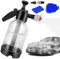 Car Foam Sprayer, 2L Hand Pressure Pump Spray Bottle Snow Foam Pump Sprayer Car Wash Foaming Pump Blaster for Car Cleaning Garden