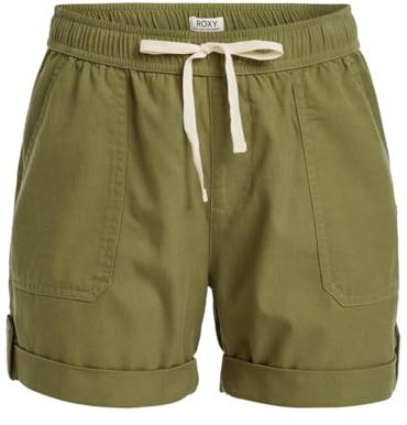 Roxy Elastic Waist Shorts Sweetest Day Young Womens Green M