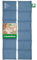 HERBALIND Körnerkissen XXL 66x15 cm 1080g Bio-Getreidekissen HERZENSMENSCH - Geschenk Made in Germany, 6-Kammer Wärmekissen für Rücken 100% Baumwoll-Canvas, für Mikrowelle Roggen-Weizen, Blue Heaven