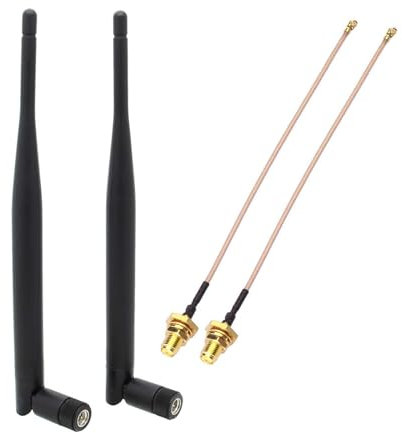 4 Stück 868 MHz LoRa Antenne 5dBi SMA Stecker 195 mm + IPEX auf SMA Buchse Kabel für Meshtastic ESP32 LoRa 32 V3 HTCC-AB02S LoRa32u4II