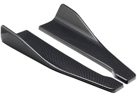 EUQIXMR Seitenschweller Stoßstangenspoiler Splitter Schutz Rocker Wagon Für B&MW M4(Kohlenstoff)