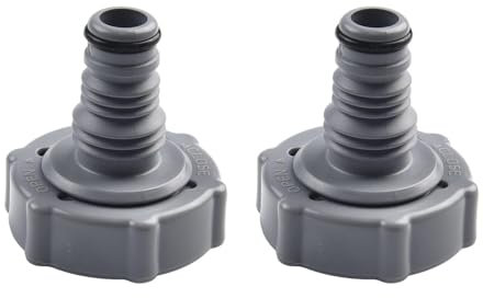 Biglumin Ablassventil - P6H1419 Entwässerungsadapter, Ablassen von Poolschlauch, Pool ablassventil, Rohr Ablassventil, Adapterschlauch, Pool zubehör, Ablassventil zubehör, Schlauchadapter.(Ø 32 mm)