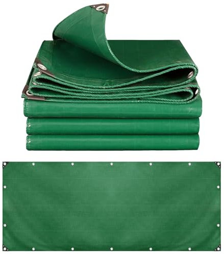 Lona Laminado Cruzado 3.5x8 m 500g/m² Impermeable Cubierta, Lona Industrial, Toldo Reforzado, Lonas Impermeables Exterior LXX94W, Verde