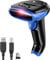 Eyoyo 2D Bluetooth Barcode Scanner Wireless, 2500mAh Handheld Cordless USB Wired QR Bar Code Reader for Library, Warehouse Inventory Compatible with iPad, Android Phone, iPhone, Laptop