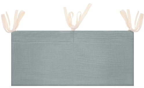 HJZHII Nachttisch-Hängetaschen, Milchflasche, Lätzchen, Aufbewahrungstasche, Kinderbett-Organizer, Baumwoll-Aufbewahrungstasche zum Aufhängen, Windel-Organizer, Schlafsaal, Bett-Etagen-Organisation