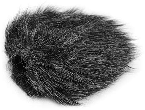 Qukaim Universal Profional Microphone Furry Windscreen, Flexible Mount Fur Windshield for Rode VMGO, VideoMic Pro, TAKSTAR SGC-598, EMC965, NV1, XM1, CG60