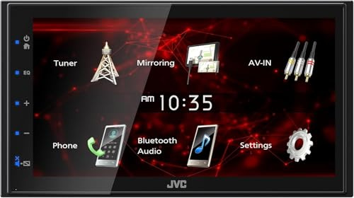 JVC KW-M180BT Digitaler Media-Receiver, 17,3 cm Display, Bluetooth-Audio, USB, AV-IN, Telefonkonnektivität
