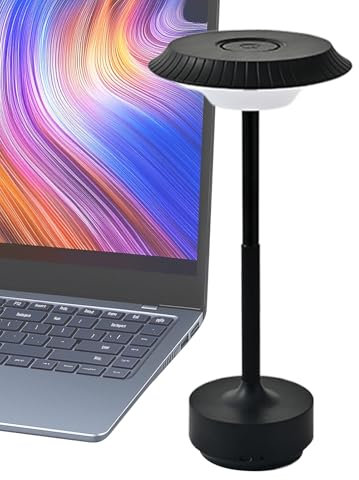 Schreibtischlampe, wiederaufladbar, vielseitig, UFO Vintage, 3 Modi, verstellbar, für Schlafzimmer, Wohnzimmer, Haus, Krankenhaus, Lesen