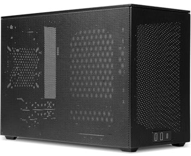 SSUPD Meshroom D Mini-ITX SFF PC Case 15L Full-Mesh Panel Tool-Free Access Supports RTX 5090 GPUs Black