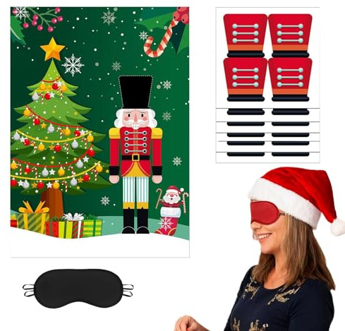 yztju Weihnachtsspiele für Familienfeiern – interaktives Spiel zum Anstecken des Huts, Dekoration für Party und Karneval – für Familie, Haus, Versammlung, Geburtstag, Urlaub, Feier