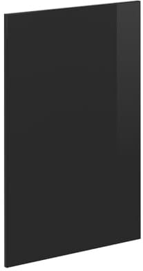 Vicco Küchenfront R-Line, Schwarz Hochglanz, 39.6 x 71.3 cm | Möbelfront für den Eckunterschrank, passend für R-Line Küchenschränke zur einfachen Montage