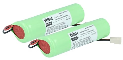 vhbw 2X Akku Ersatz für Redback Lasers 3000BAT | 880BAT für Lasermessgerät, Messgerät (3500 mAh, 2,4 V, NiMH)