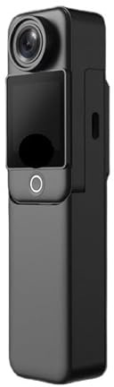 C300 Action Camera tascabile 4K 30FPS Stabilizzazione dell'immagine giroscopica a 6 assi Super visione notturna 5G WiFi Webcam remota Telecamera DV sportiva(C300 Black)