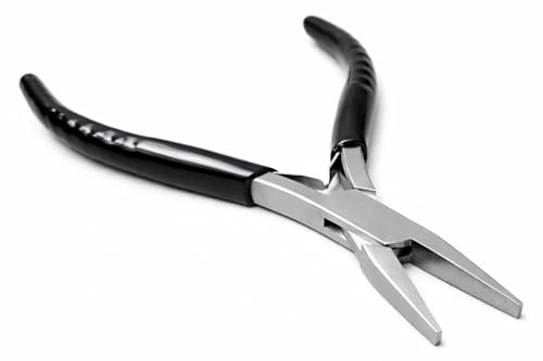 Flat Nose Pliers, Stainless Steel, 13 cm, Slim Line Economy, for Jewellery Crafts and Hobby
