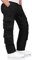 Surplus Raw Vintage Airborne Slimmy Herren Cargo Vintage Hose, Schwarz, L