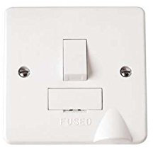 Click DP Switched Fused Spur 13A White PVC Flex Outlet