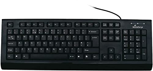 MediaRange MROS101-UK Keyboard QWERTY black with cable