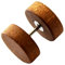 eeddoo Ohrstecker Fake-Plug Braun Ahorn-Holz 12 mm