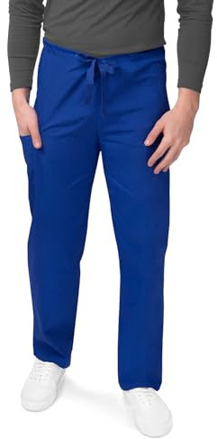 Sivvan Unisex Tapered Leg Drawstring Scrub Pants - S8202 - Royal Blue - 2X