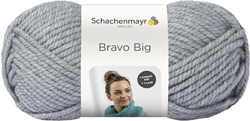 Schachenmayr Bravo Big 9807705-00190 hellgrau meliert Handstrickgarn