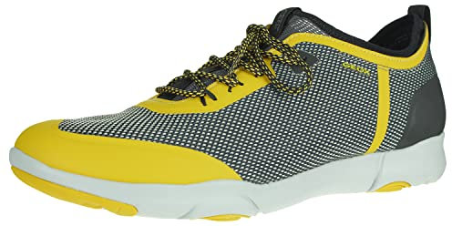 Geox U Nebula X A, Zapatillas sin Cordones Hombre, Azul (Navy/Yellow C0657), 43