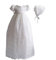 Cinda Baby-Mädchen-Spitze-langes Taufkleid mit Mütze, Elfenbein, 56-62 (Herstellergröße: 3M)