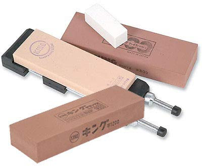Ice Bear King Japanese Waterstone Sharpening Kit Set + 1200 Ice Bear Stone