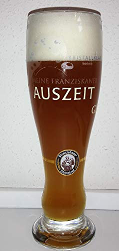 Franziskaner Weißbierglas/Weißbiergläser/Glas/Weißbier/Weizenglas / 0,5 Liter Limitierte Edition/Effektglas