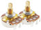 Musiclily Pro Messinggewinde Full Metrische Größe Split Shaft Control Poti A25K Audio Taper Potentiometers für Gitarre (2er Set)