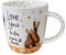 Alex Clark Love You to The Moon and Back Mug - Rabbit - Bunny - Romantic - Loving - Original Artwork -Thoughtful Gift Ideas - for Coffee & Tea - Vegan Friendly - Designed in The UK...